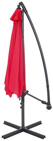 Függő napernyő 2,7 m, piros