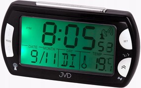 Jól Olvasható Ébresztőóra Jvd Hőmérővel RB358.10 DCF77