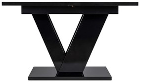 Étkezőgarnitúra 4 db. Székkel. Bővíthető asztal CLARK 120-160 + 4 db. Szürke étkezőszék. ROBIN