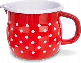 Zománcozott Bögre Konyhai Fazék Bögre Fogantyúval 10 CM 0,8L