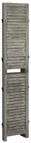 szürke 3 paneles tömör faparaván 106,5 x 166 cm