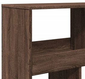 barna tölgy színű szerelt fa könyvespolc 100 x 33 x 187,5 cm