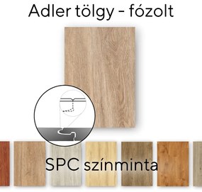 Leziter Adler tölgy Vinyl SPC fózolt padló minta/db