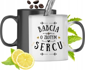 Mágikus Bögre Nagymamáknak Fekete Színváltós, fényképes nyomattal