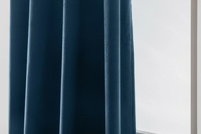 Sötétítő függöny DREAM VELVET 140x250 cm, kőolaj színű Felfüggesztés: Fém gyűrűk