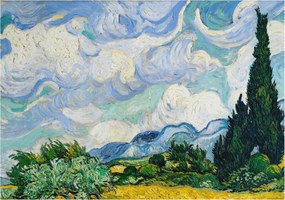 Flizelin tapéta Fali furnér 3D hatás Kifejező felhők 208x146 Ragasztó