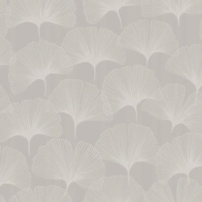 Ezüst Színű Flizelin Tapéta Páfrányfenyő Levéllel