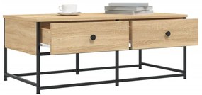 Sonoma tölgy színű szerelt fa dohányzóasztal 100 x 51 x 40 cm