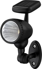 Globo 33026 Solar leszúrható lámpa, műanyag fekete színű, IP44, akkumulátorral: AAA 600mAh 1,2V, SzxM:85x170mm, tartozék: 3xLED 0,06W 3V