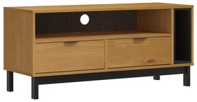 FLAM tömör fenyőfa TV-szekrény 110 x 40 x 50 cm