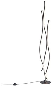 Design állólámpa fekete, LED-del, dimmelhető - Ying