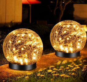 Kerti beszúrható napelemes lámpa kertbe 27 cm 2 db Dekoráció