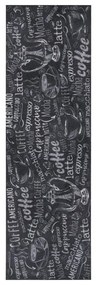 Fekete futószőnyeg 50x150 cm Wild Coffee Board – Hanse Home