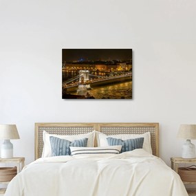 Éjszakai város képe (70x50 cm)