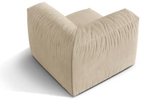 Bézs bársony kanapé modul (variálható sarok) Martina – Micadoni