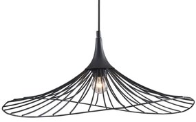 Csillár zsinóron ARIELLE 1xE27/20W/230V átm. 50 cm fekete