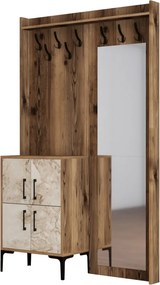 Berlin BC - Walnut, White Marble