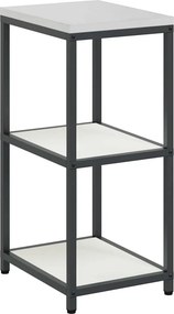 vidaXL Konyhai Tárolás polcokkal tárolóval Fehér 60 x 50 x 92 cm Acél