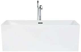 Fehér szabadon álló fürdőkád 170 x 81 cm RIOS Beliani