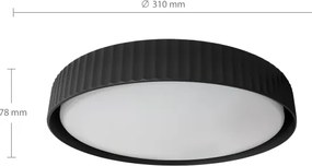 Brilagi - LED mennyezeti lámpa LUCIA LED/24W/230V átm. 31 cm fekete