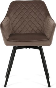 Étkezőszék barna bársony DCH-425 BR4