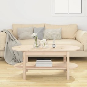 Tömör fenyőfa dohányzóasztal 110 x 55 x 45 cm