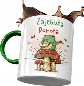 Zöld Bögre Dorottya Feleség Barátnő Ajándék Nyomtatott Fotóval