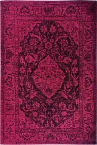 Nappali szőnyeg 160x235cm, zsenília mintás klasszikus piros lapos szövésű