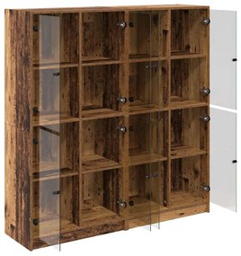 Magasfiú 2 pcs Öreg fa 136 x 37 x 142 cm Faanyag