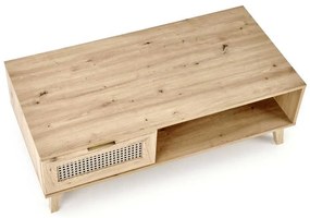 Rustico dohányzóasztal, artisan tölgy