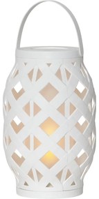 Flame Lantern fehér lámpás, magasság 23 cm - Star Trading