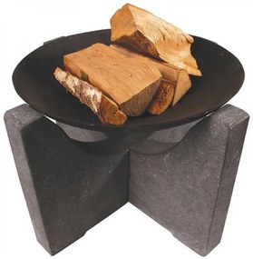 Stone tűzrakó tál gránit állvánnyal 60 cm