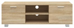sonoma tölgy színű szerelt fa TV-szekrény 120 x 40,5 x 35 cm