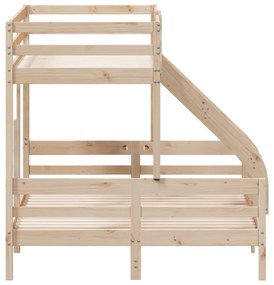 tömör fenyőfa emeletes ágy 80x200/140x200 cm