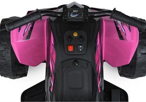 Elektromos quad gyerekeknek, 12V, rózsaszín