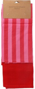 Konyhai törölköző rózsaszín, 45 x 70 cm, 2 db-osszett