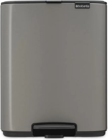Szürke acél pedálos szemetes 12 l Bo – Brabantia