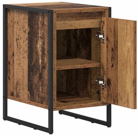 vidaXL Éjjeli asztal 2 pcs Öreg fa 39,5 x 30 x 50 cm Faanyag