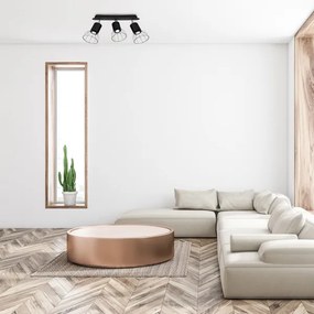 Spotlámpa DANTE 3xGU10/25W/230V fekete/fényes króm