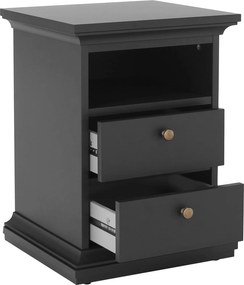 Éjeliszekrény, szürke, PARIS 70302