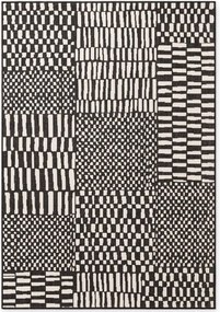 Fekete-krémszínű kültéri-beltéri szőnyeg 200x300 cm Haringey Barkham – Ted Baker