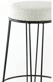 Fehér kárpitozott bárszék (ülésmagasság 73 cm) Alice – Light &amp; Living