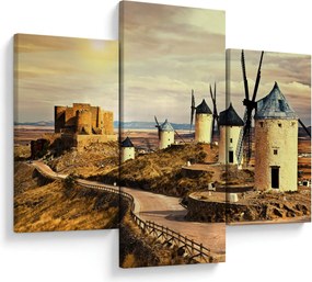 Kép - Szélmalmok (90x60 cm)