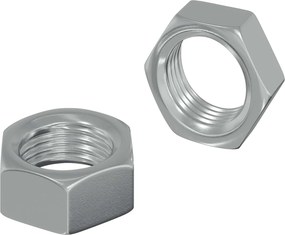 vidaXL Hatszögletű Anya 2 pcs Ezüst M6 Fém