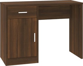 vidaXL barna tölgy faanyag fiókos/rekeszes íróasztal 100x40x73 cm