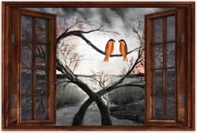 Poszterek 90x60 Összefont fák Szerelem