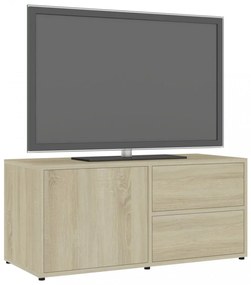sonoma tölgy színű szerelt fa TV-szekrény 80 x 34 x 36 cm
