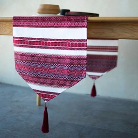 Szőtt futófelület rojtokkal népi futófelület 180x40 Tökéletes ajándék