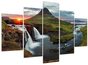 Kép - Kirkjufell naplementében (150x105 cm)