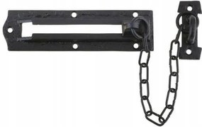 Ajtólánc acél laza fekete 155x40mm